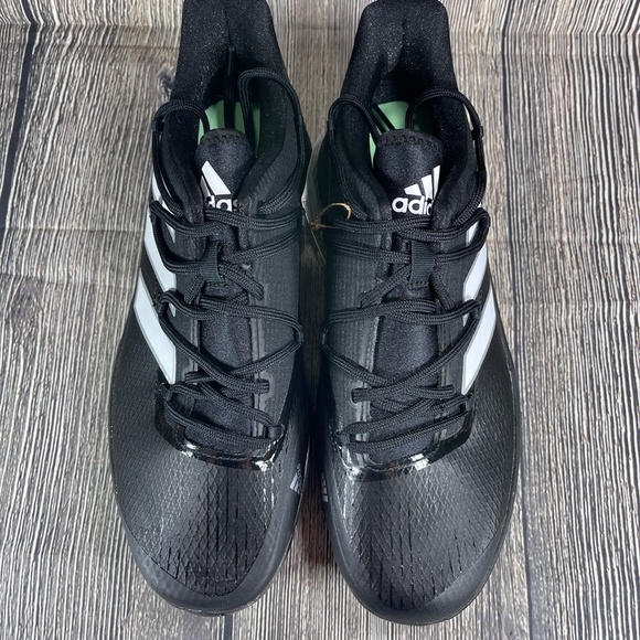 Adidas Adizero Afterburner 8 TPU Black/White Baseball Cleats Mens Sizes FZ4220 - Picture 5 of 8